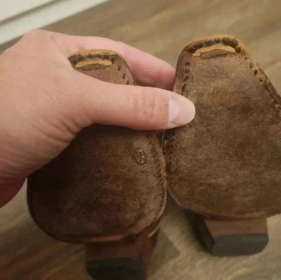 Nocona OU Oklahoma University Leather Cowboy Boots Womens 7 - Picture 8 of 8